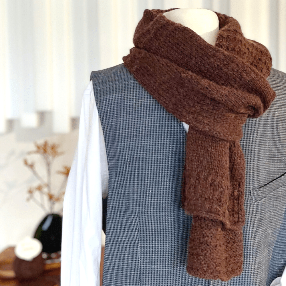 Luxus Herren Schal Stricken Ebenbild