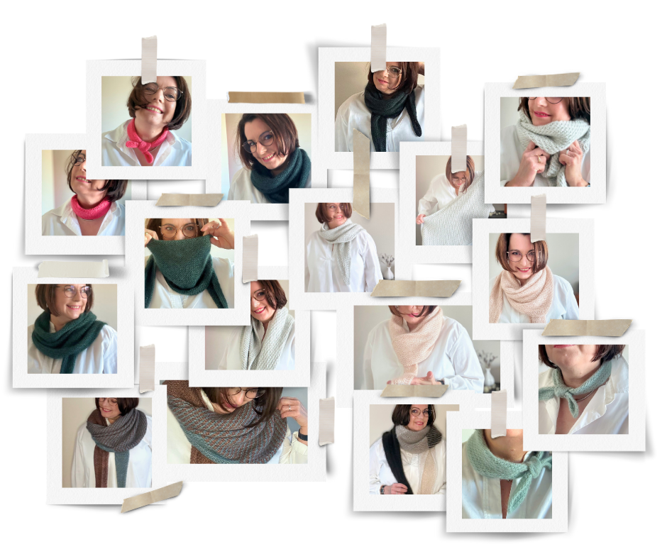 Das Besondere: ein einziges Strukturmuster – unkompliziert, eingängig und entspannend. Trotzdem entstehen fünf ganz unterschiedliche Modelle daraus. Jede Lyn hat ihren eigenen Look und Charakter.
