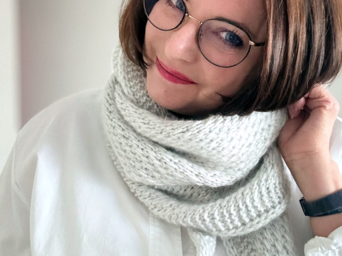 Strickaccessoires mit sauberen Kanten